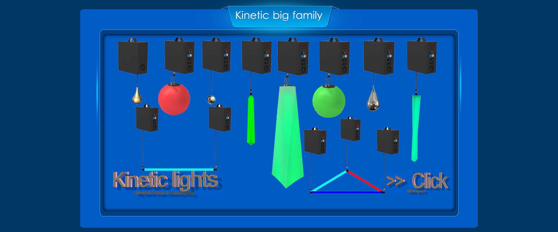 kinetic metal ball drops HS-LMB60MBD - Kinetic light - 2