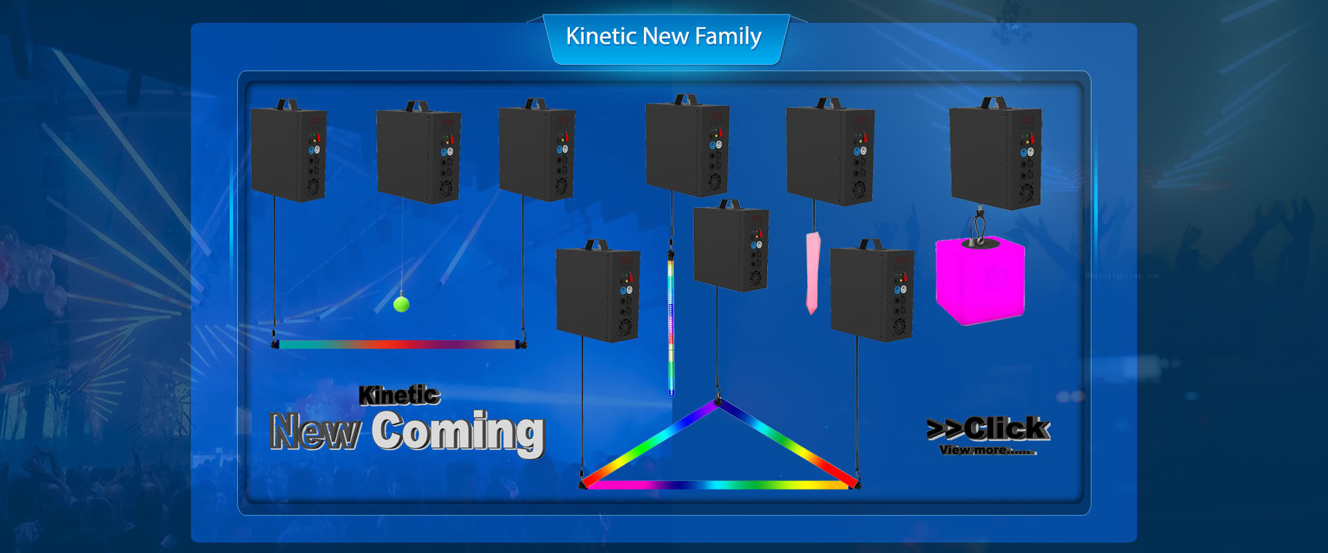 Infinity Rotation Led dancing DMX RGB kinetic LED light pixel tube light HS-LMB60IR - Kinetic light - 3
