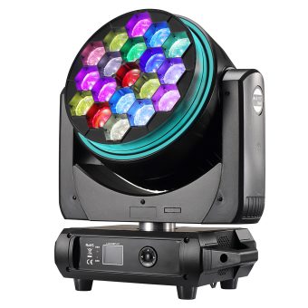 19pcs 40W RGBW 4in1 Bee Eye LED moving head ZOOM and Rotation light
