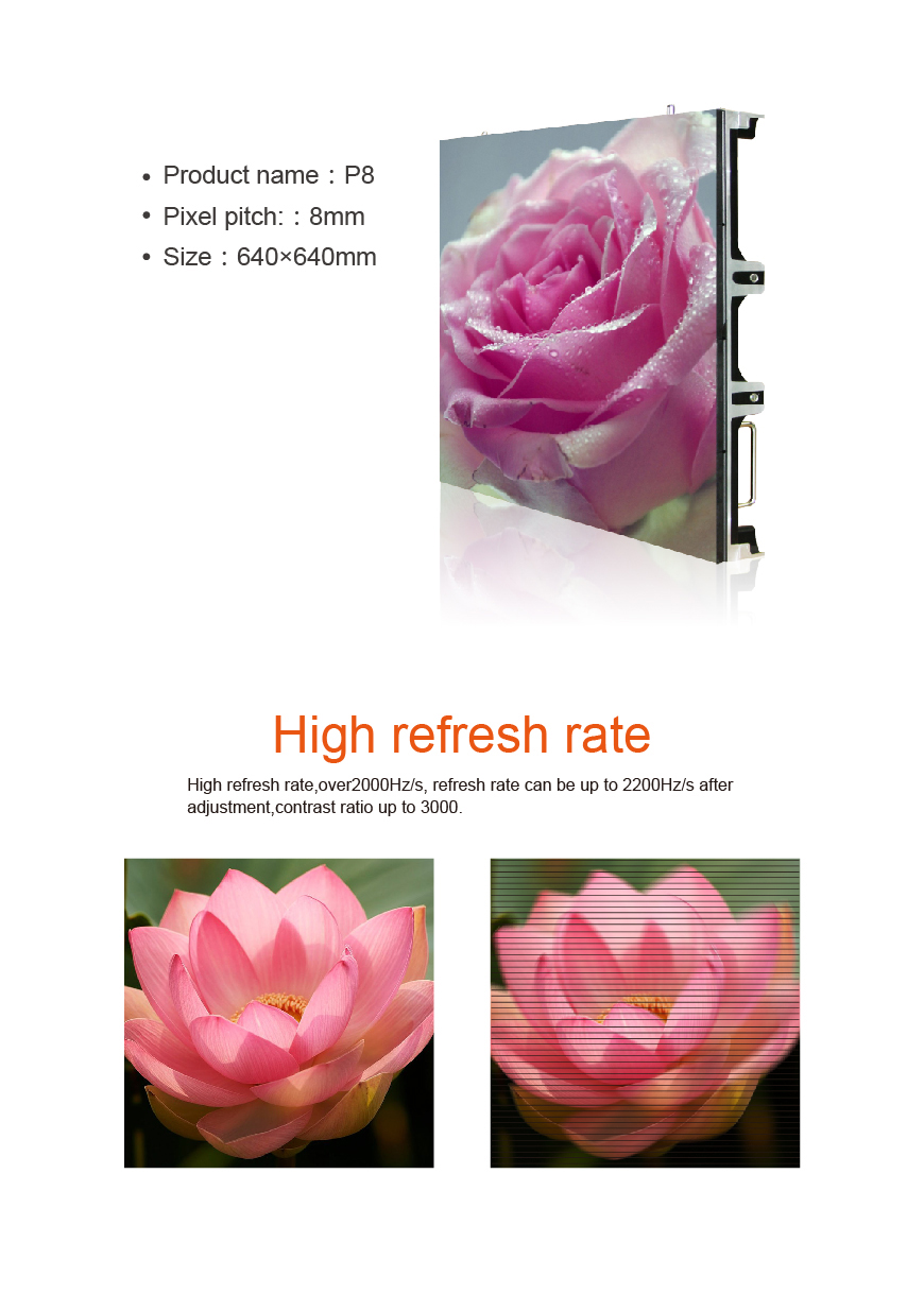 P8 High definition Rental Led display outdoor HS-LDP8out-R - Led display - 2