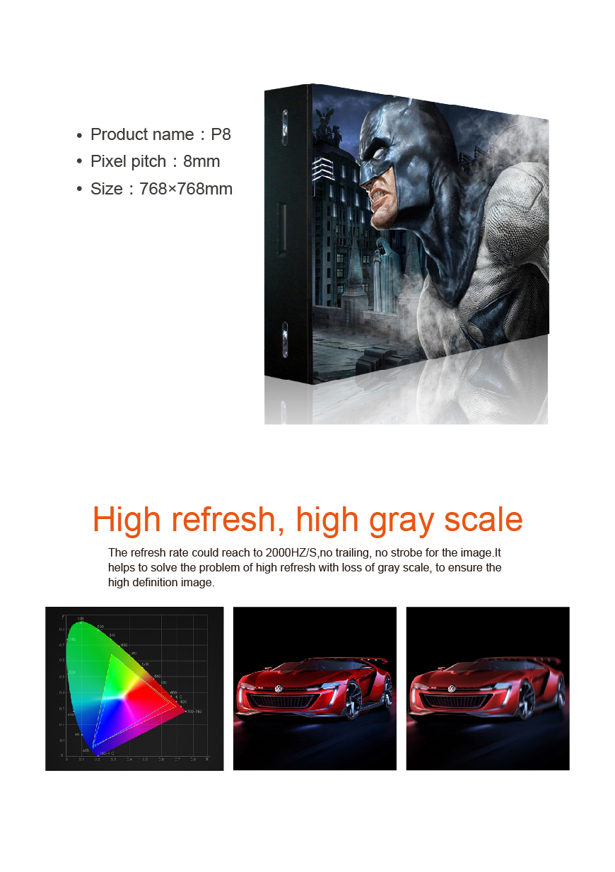 P8 High definition Led display outdoor HS-LDP8out - Led display - 6