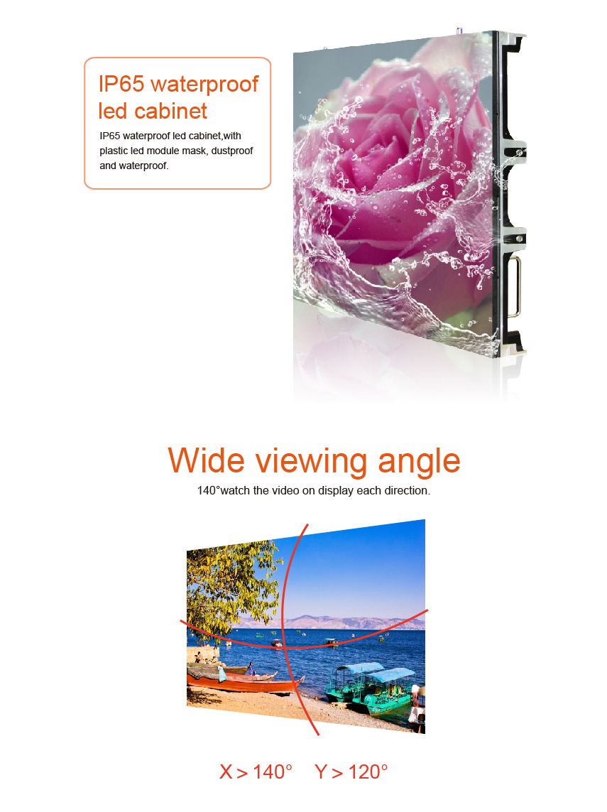 P8 High definition Rental Led display outdoor HS-LDP8out-R - Led display - 4