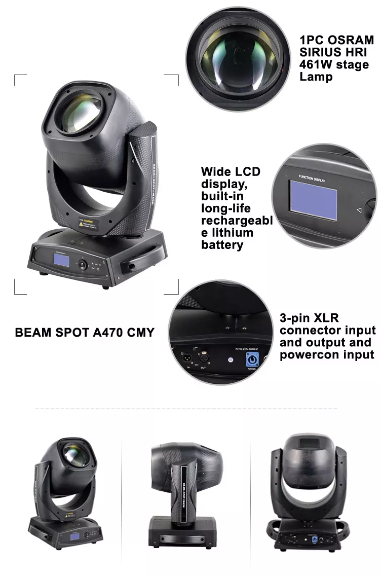 Clay paky mythos 470W Beam Spot Wash 3in1 CMY Moving Head Light HS-MB470-1 - Moving head light - 1