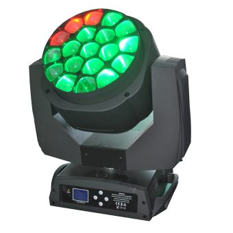 Rgbw 4in1 19*15w Led Bee Eyes Moving Head Light zoom HS-LMW1912BEZ