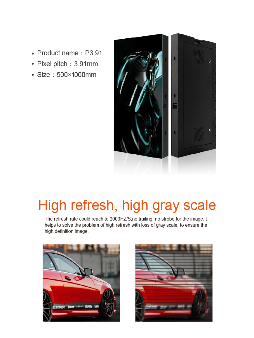 P3.91 High definition Led display Fixed installation HS-LDP3.91IN - Led display - 2