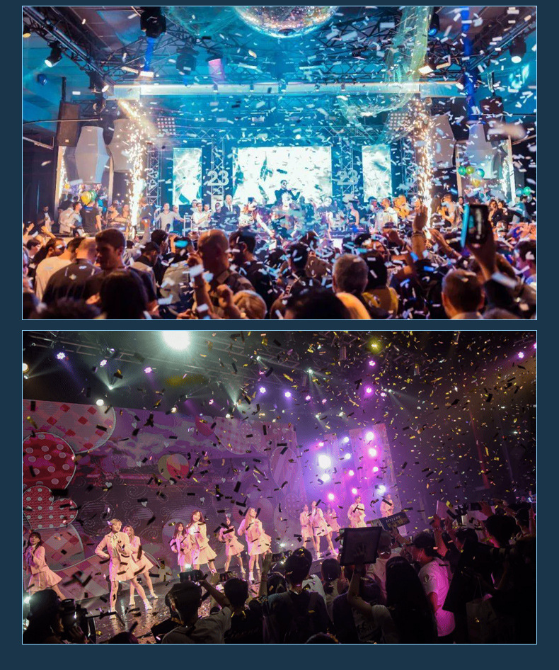 Large CO2 Paper Shred Blower Confetti Cannon Two Shot Party Spray Confetti Machine Double Head For Wedding Disco Clubs HS-CC200 - Stage Equipment - 6