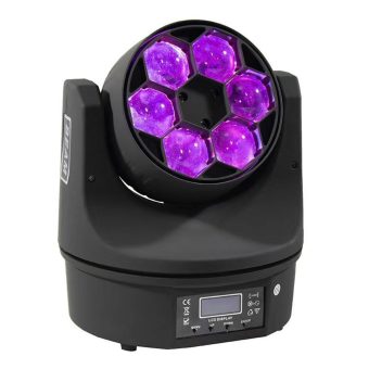 6pcs 15W RGBW 4in1 Mini led bee eye moving head light HS-LMW0615BE