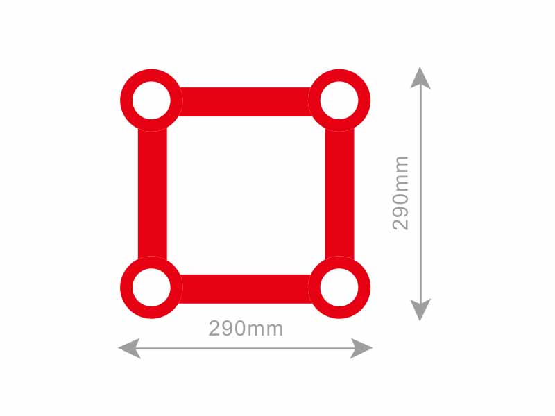 Square truss base 290mm Connector HS-ST-L29L40-base - Truss and stage - 2