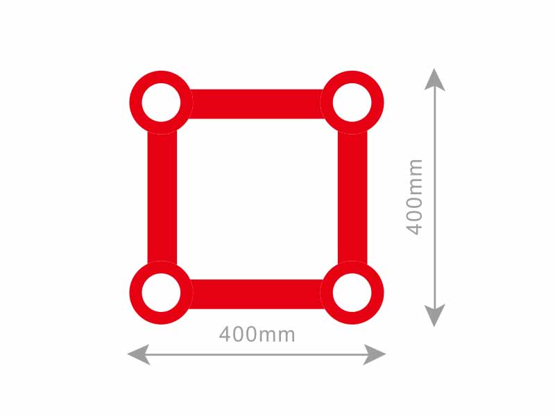 Square truss 400mm base HS-ST-L40L40-S - Truss and stage - 2