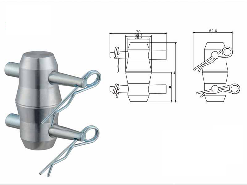 Square truss base 290mm Connector HS-ST-L29L40-base - Truss and stage - 3