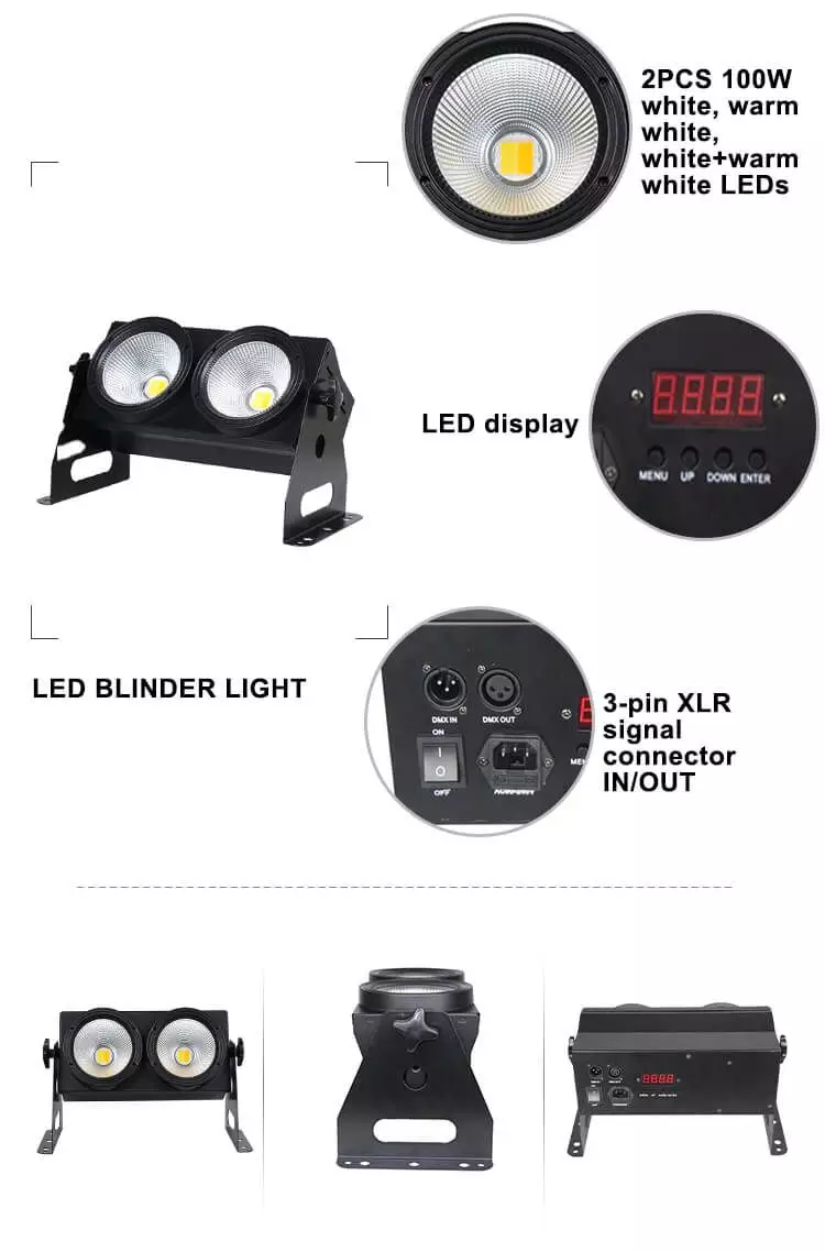 Stage Lighting 200W LED COB Blinder Light HS-LCB200 - Led stage light - 4