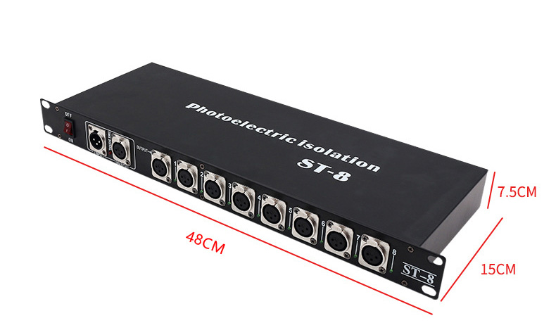 8 way splitters 4096 dmx channels network amplifier HS-Camplifier8 - Dmx controller - 5