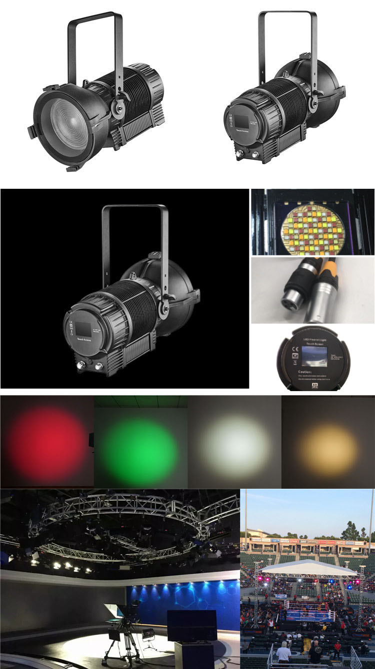 IP65 Outdoor 300W 5IN1 RGBAL LED Fresnel With Auto Zoom HS-FS300OUT - Led stage light - 7