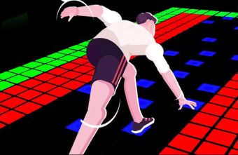Game activate led dance floor grid HS-LDF01G