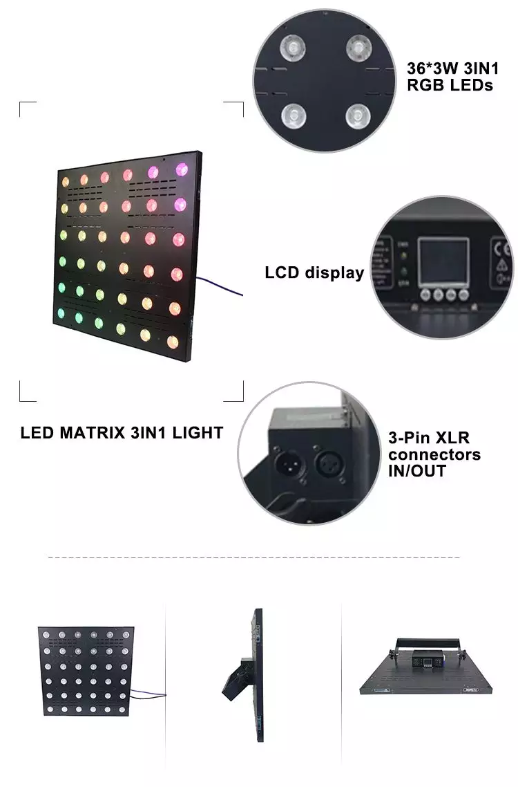 RGB Tight Beam Effect Stage Matrix Light HS-Blinder363 - Led stage light - 6