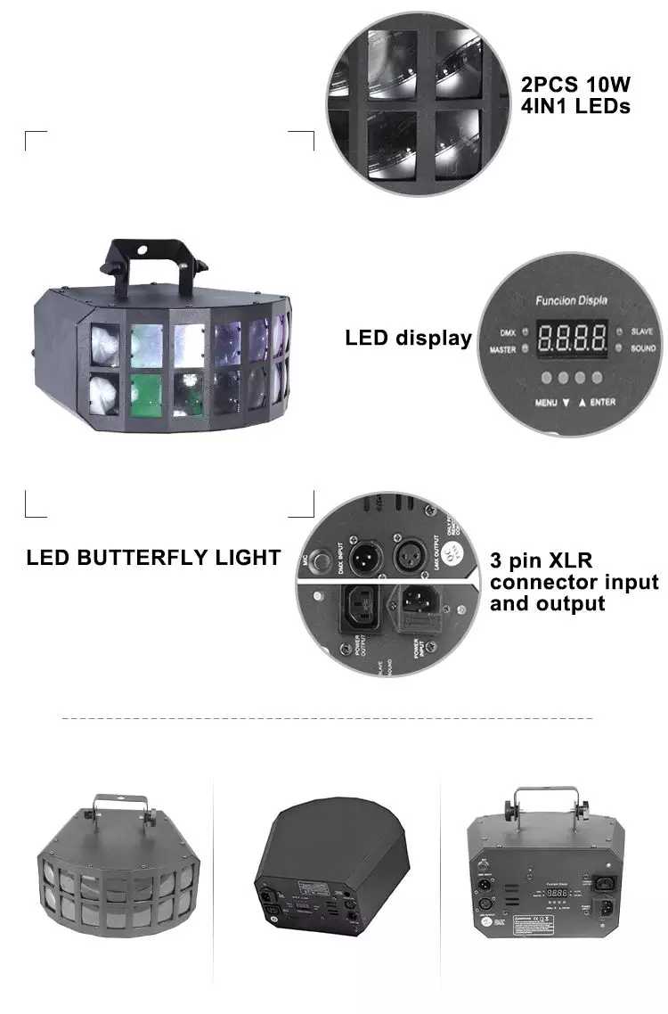 2*10W 4in1 RGBW LED Butterfly DJ Light HS-LBD210 - Led stage light - 7