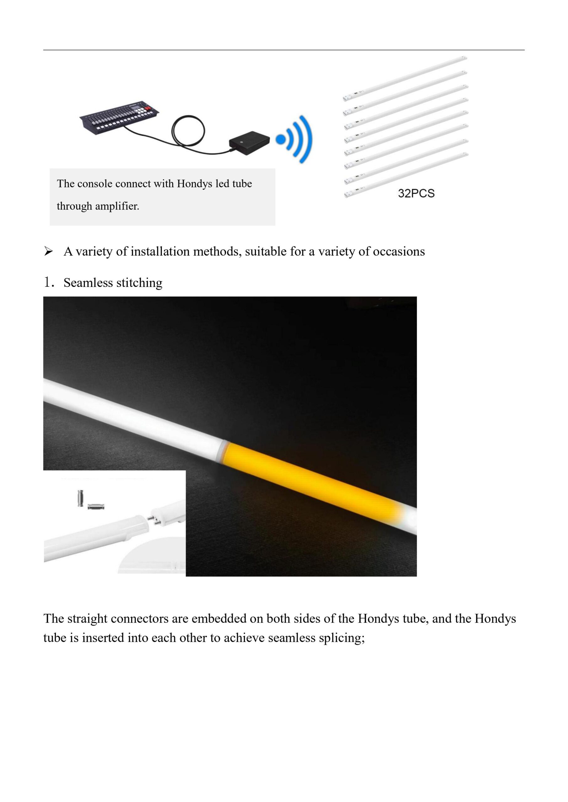 HONDYS WIRELESS ASTERA titan od AX1 LED TUBE （8 tubes  with flight case and controller and spare parts）HS-HDAX1 - Led stage light - 6