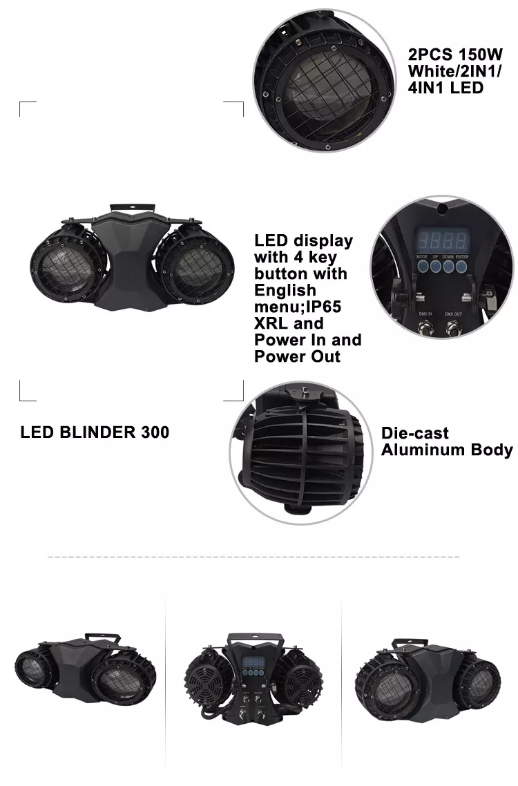 Waterproof 300W LED Cob Blinder Light HS-LCB2300 - Led stage light - 6