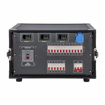 12 channel Main input & output 63A power supply audio equipment 3 phase power distribution for pro audio HS-PD12CH