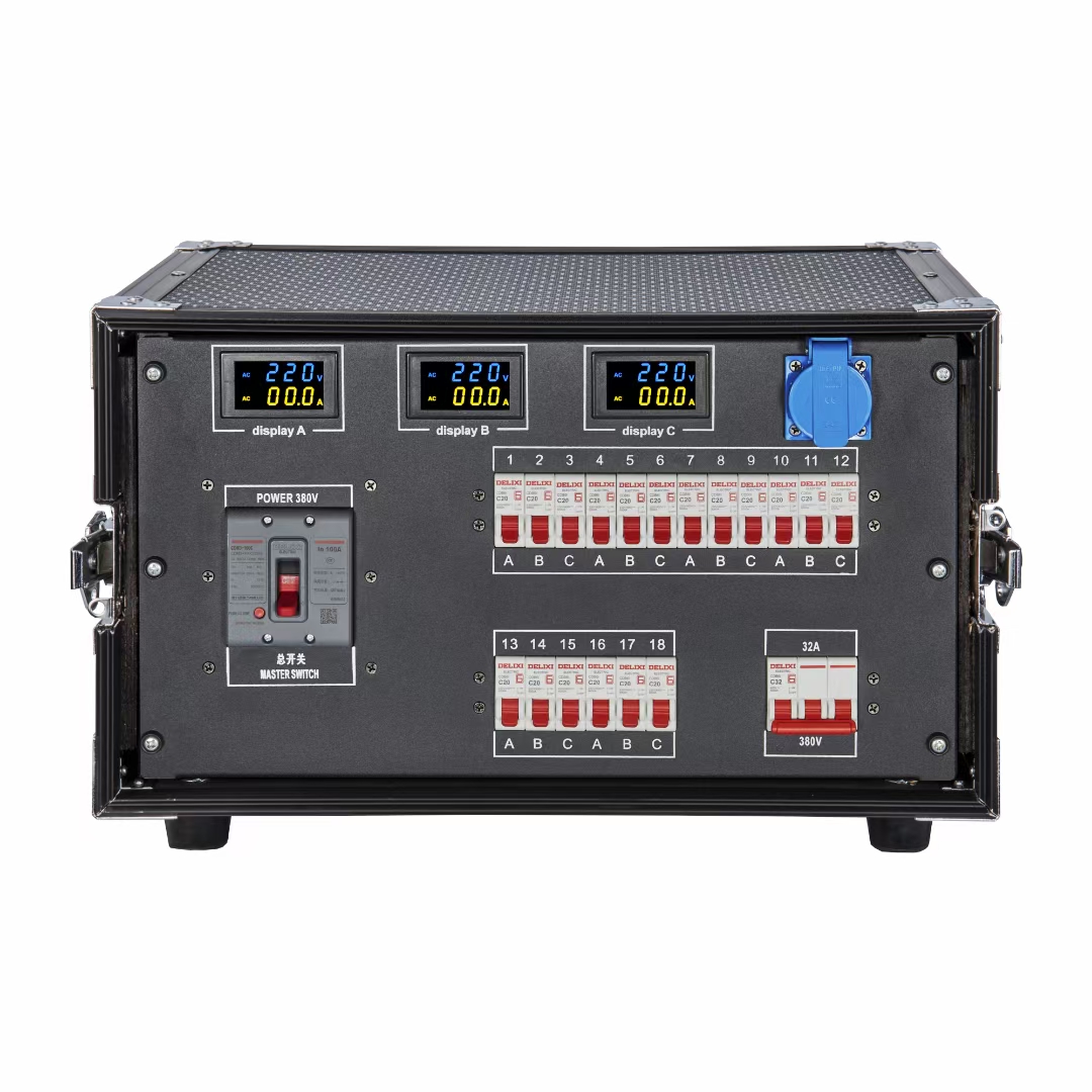 Electrical Stage 3 Phase 36CH Main Input Camlock With 16amp Connectors Rack Power Distribution Box HS-PD24CH - Dmx controller - 1