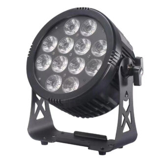Newest outdoor 12*18w rgbwa+uv 6in1 Wireless DMX Battery LED Par 64 HS-P1218WLBOOUT6