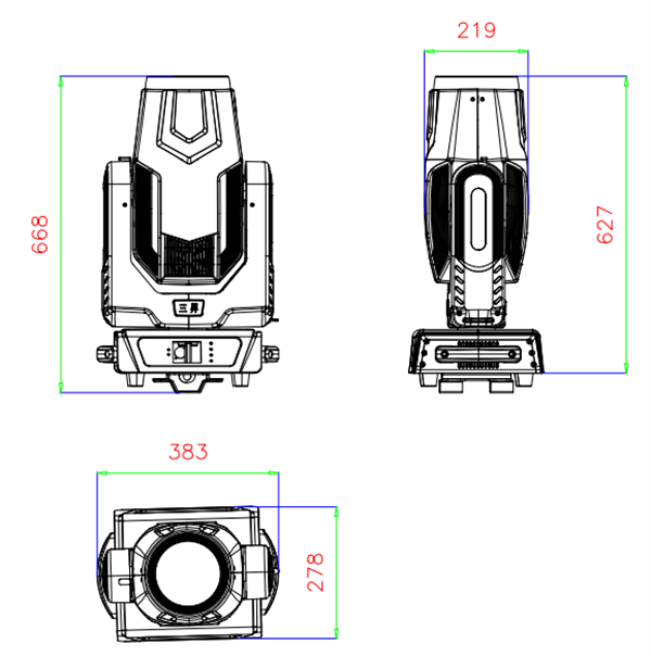 500W LED module CMY CTO Beam wash spot moving head lights  HS-LMS500 - Led moving head - 1