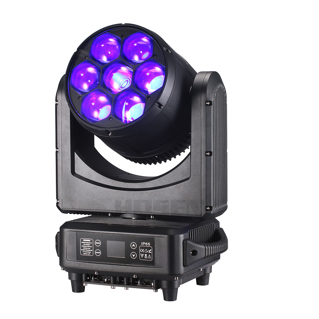 2024 New design waterproof bee eye zoom wash moving head light 7pcs 60w rgbw 4in1 zoom led moving head outdoor stage Lighting HS-LMB0760U - Led moving head - 5