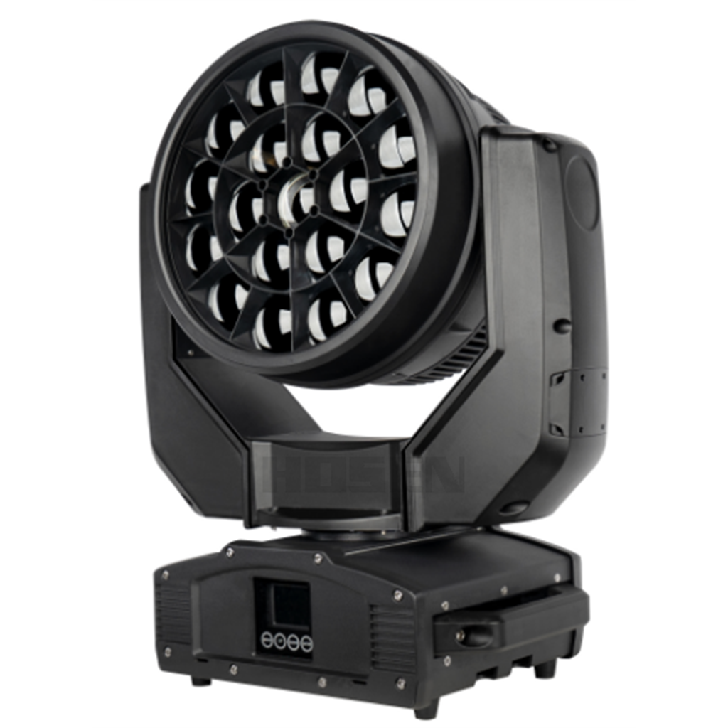 2024 New waterproof bee eye zoom wash moving head light 19pcs 40w rgbw 4in1  outdoor stage Lighting HS-LMB1940U - Led moving head - 7