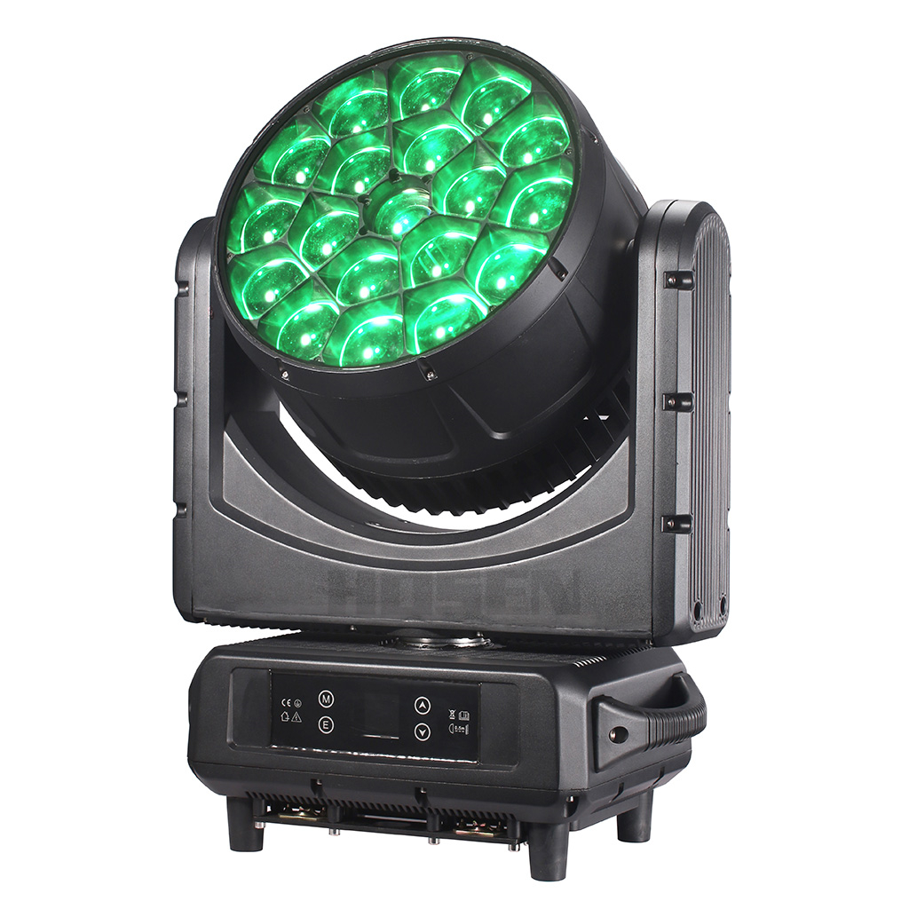 2024 New waterproof bee eye zoom wash moving head light 19pcs 40w rgbw 4in1  outdoor stage Lighting HS-LMB1940U - Led moving head - 4