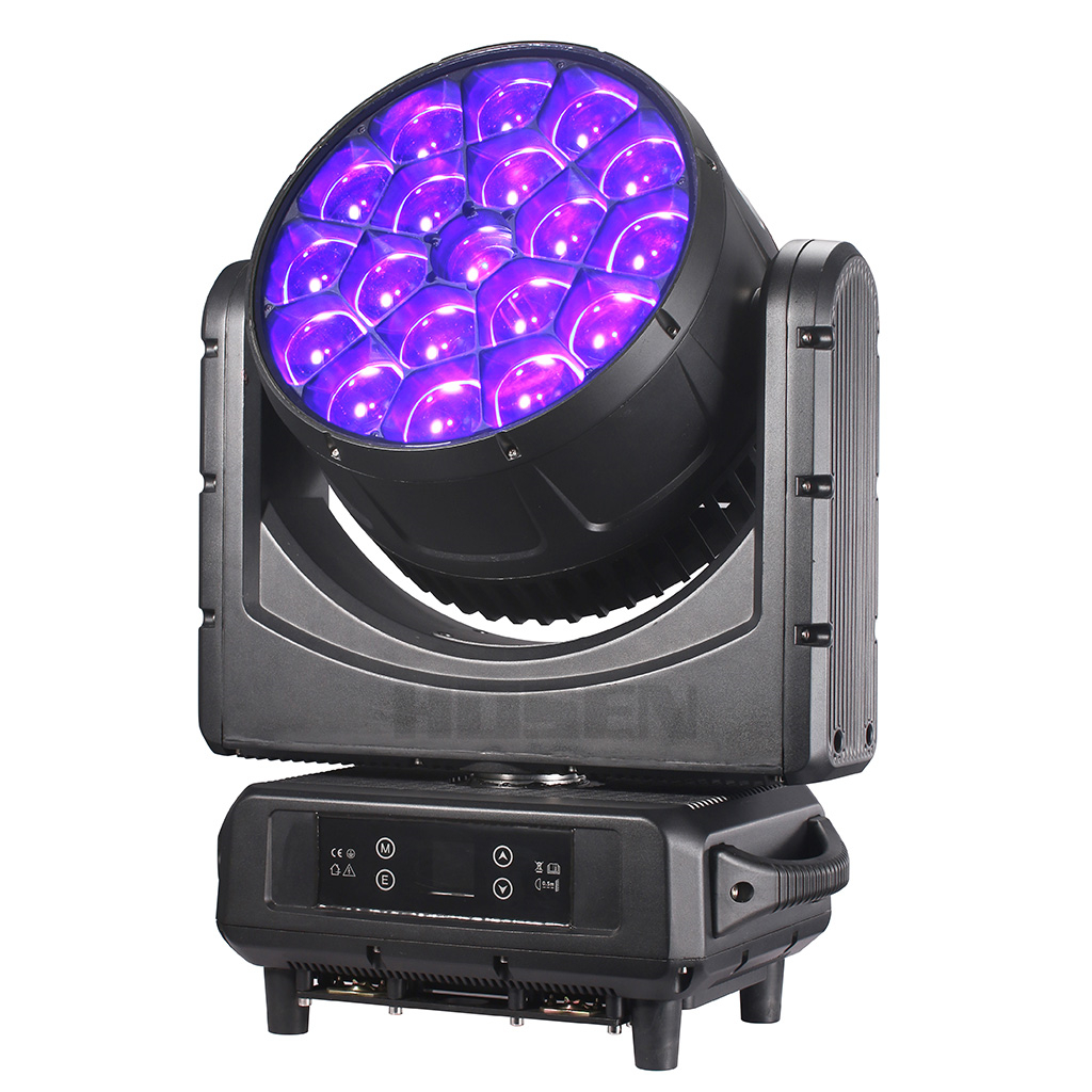 2024 New waterproof bee eye zoom wash moving head light 19pcs 40w rgbw 4in1  outdoor stage Lighting HS-LMB1940U - Led moving head - 2