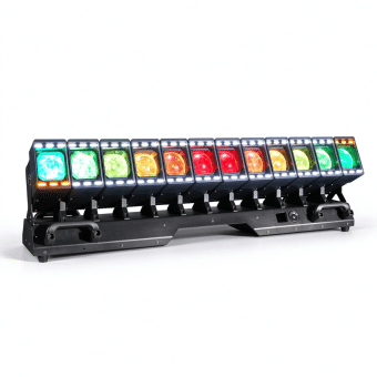 Medusa 12x60W RGBW 4in1 led Moving Beam Bar Pixel Zoom Sweeper Wash  light  With auxiliary linear LED HS-LMB1260ML