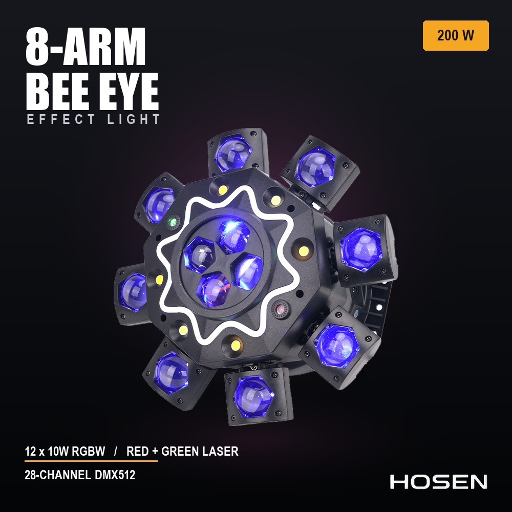 8 arm bee-eye magic light