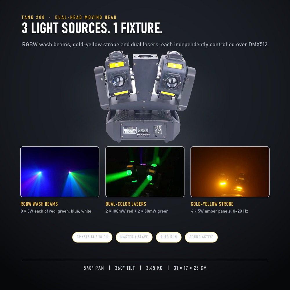 Three light sources