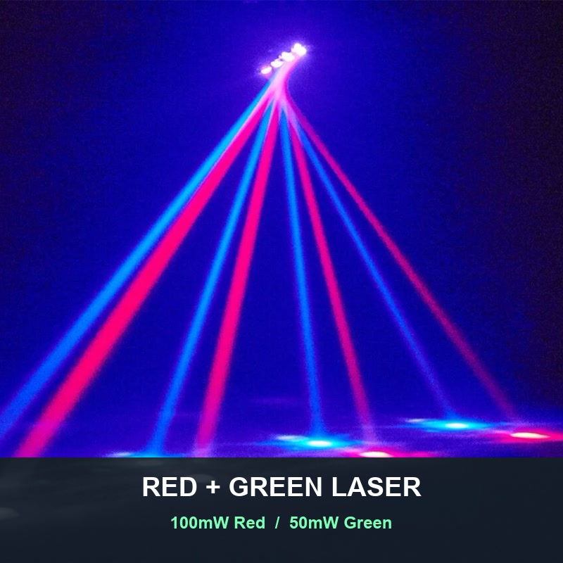 Red green laser