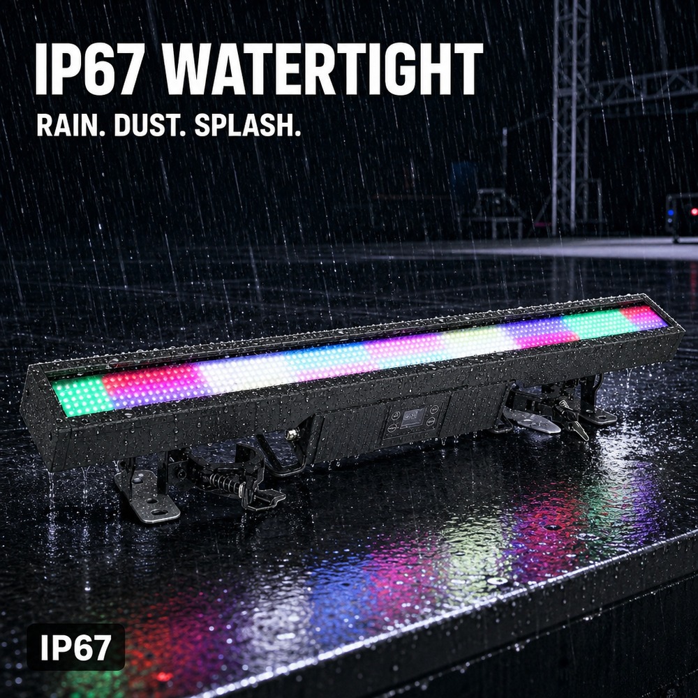 IP67 waterproof - rain, dust, splash resistant