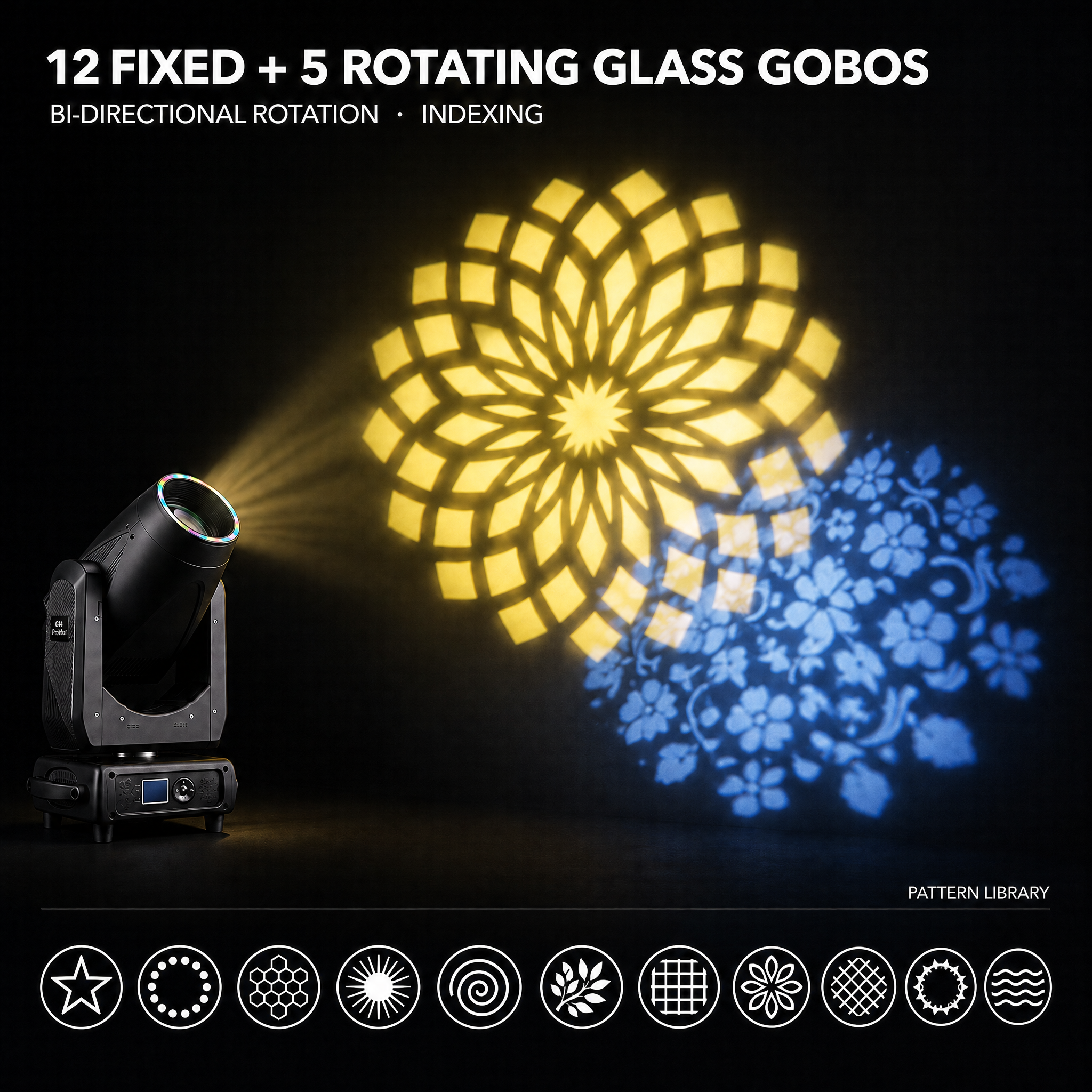 600W moving head spot applications