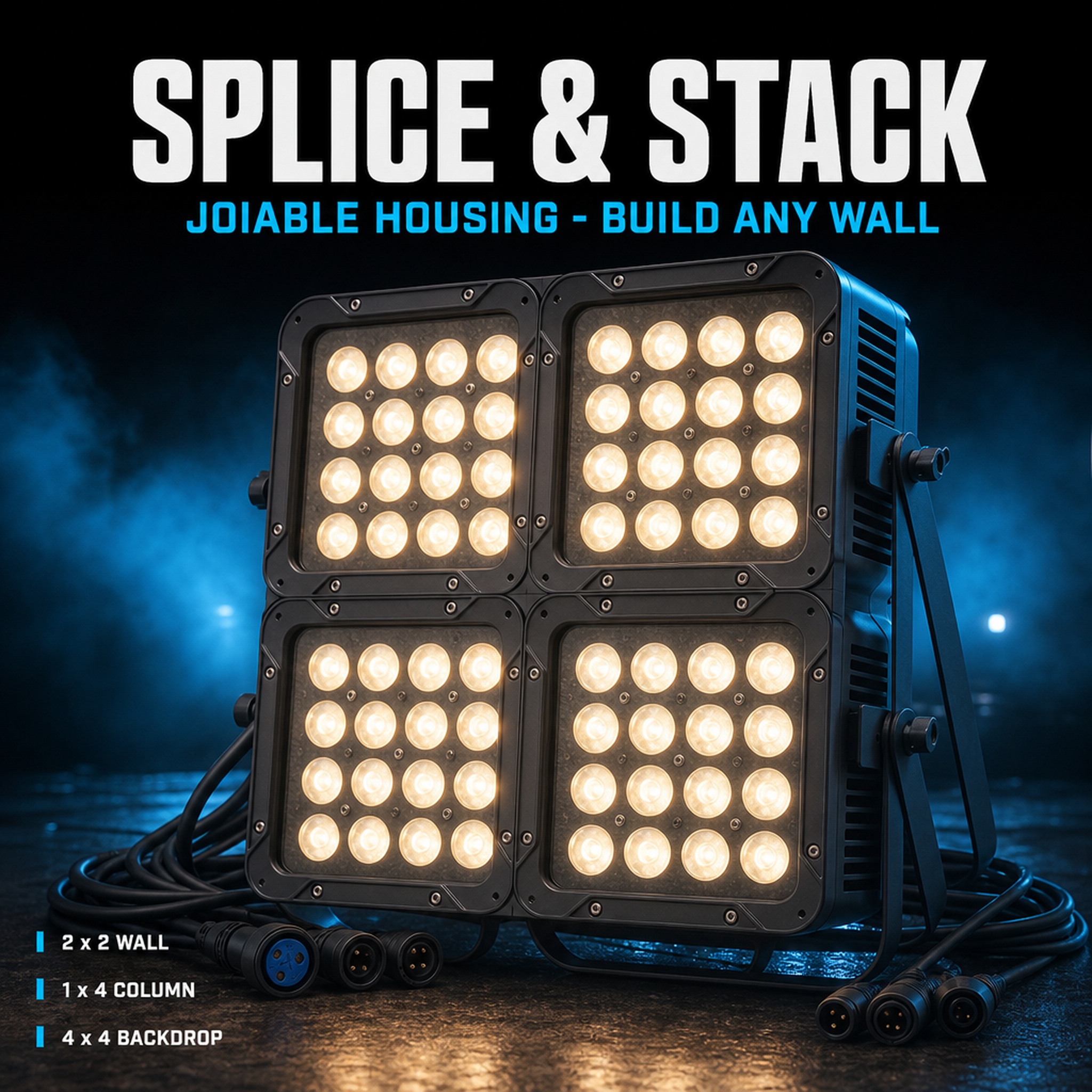 Spliceable modular stage par