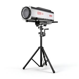 600W LED Follow Spot Light DMX512 Manual Followspot 3200K/5600K/8500K Adjustable 150m Throw for Theater Wedding Stage HS-FS600