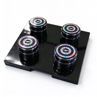 3D Gyro Pixel Light WS2812 RGB Matrix Stage Light 500x500mm Modular 1-3 Layers Beam Pixel Dual Source