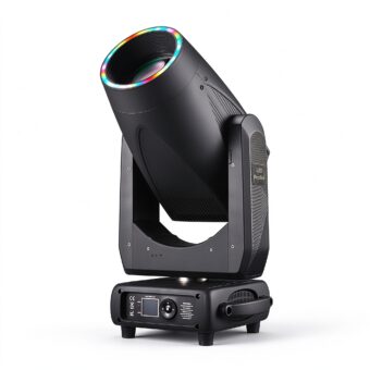 LED 600W CMY 3-in-1 Moving Head Spot Light with LED Ring Zoom Prism Gobo Projector HS-600M