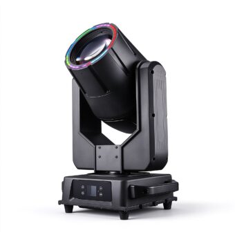 IP55 Waterproof 380W Beam Moving Head Light with RGB LED Halo Osram 371W DMX512 RDM HS-380B
