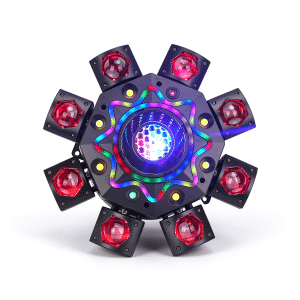 Abyss 8-Arm Bee-Eye Effect Light 8x10W RGBW Laser Strobe LED Strip DMX Stage Light HS-A8ARM