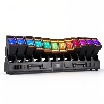 IP65 Waterproof  Medusa12x60W RGBW LED Pixel Bar Moving Head Light with 240x1W Strobe Outdoor Stage Light